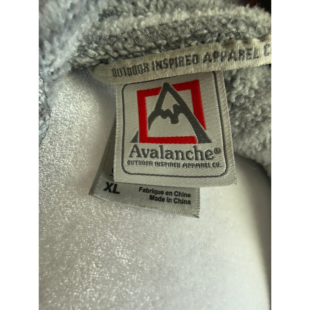Avalanche Hooded Quater Zip Gray and White Size XL - Picture 7 of 8